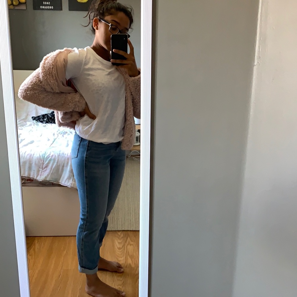 BRAND NEW H&M BABY PINK SHERA JACKET